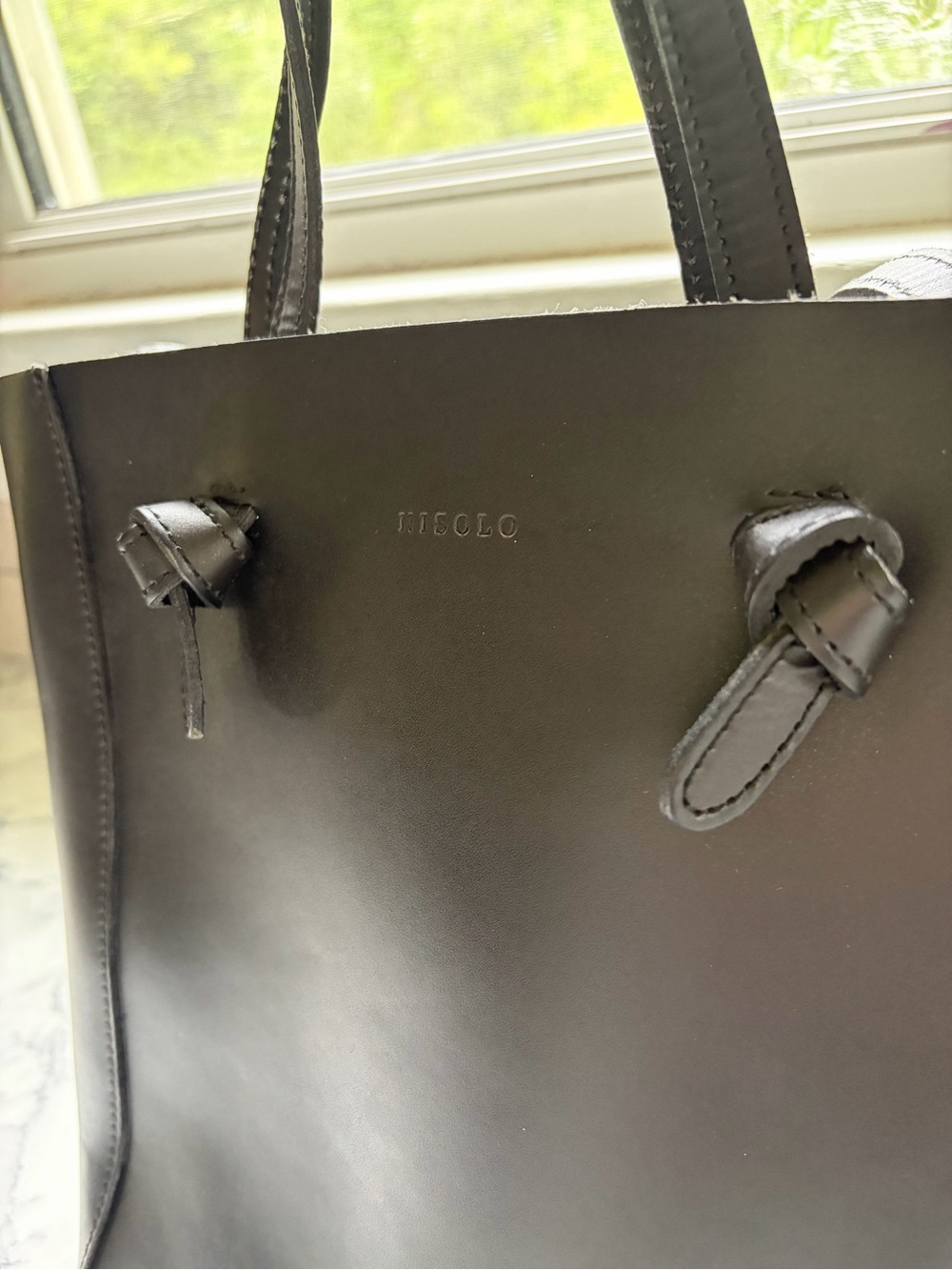 Nisolo Black Leather Tote